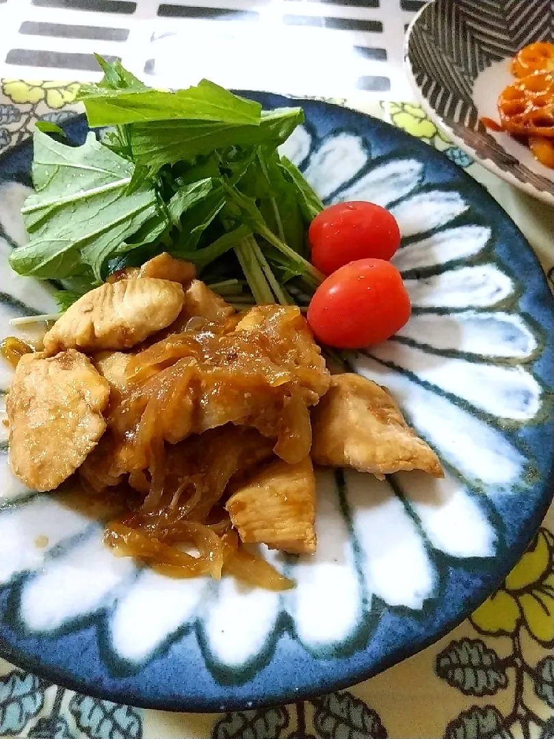 鶏むね肉の梅しょうが焼き|sumireさん