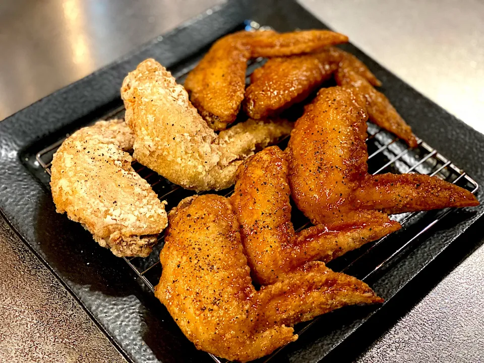 手羽先の甘辛揚げ✨　シンプルに塩胡椒のみも捨てがたい☺️|yokoさん