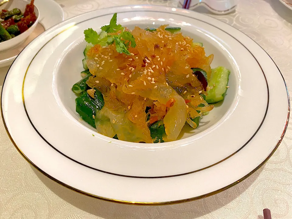 Marinated cucumber with jelly fish|skyblueさん