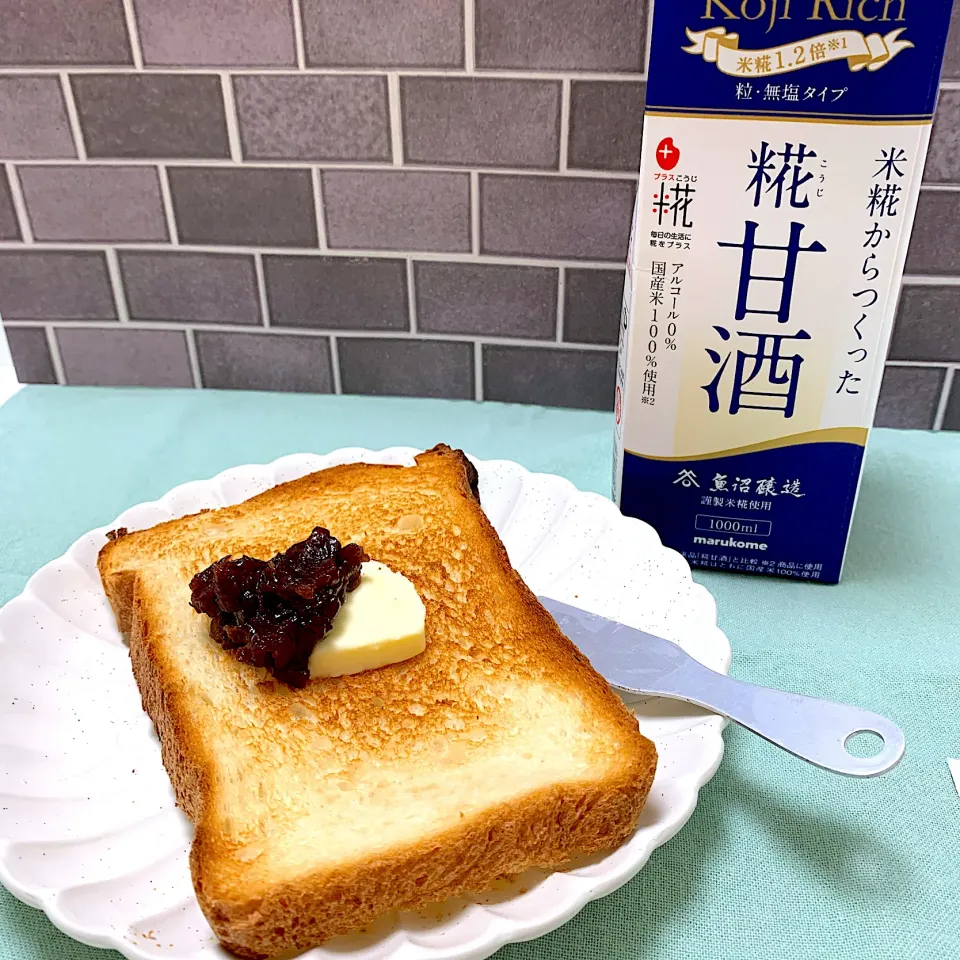 Snapdishの料理写真:砂糖卵なし！甘酒だけで食パン🍞|chanchiiさん