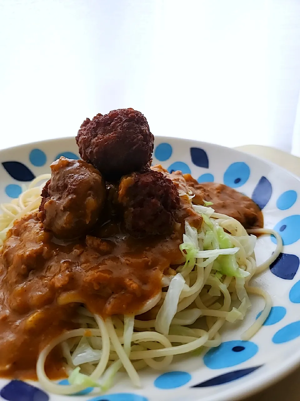 Snapdishの料理写真:秋川牧園の鶏キーマカレーで
カレーパスタ|みるくここあさん