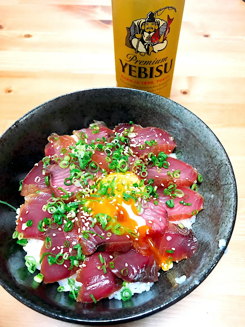 Snapdishの料理写真:カツオの漬け丼|男飯〆HIROさん