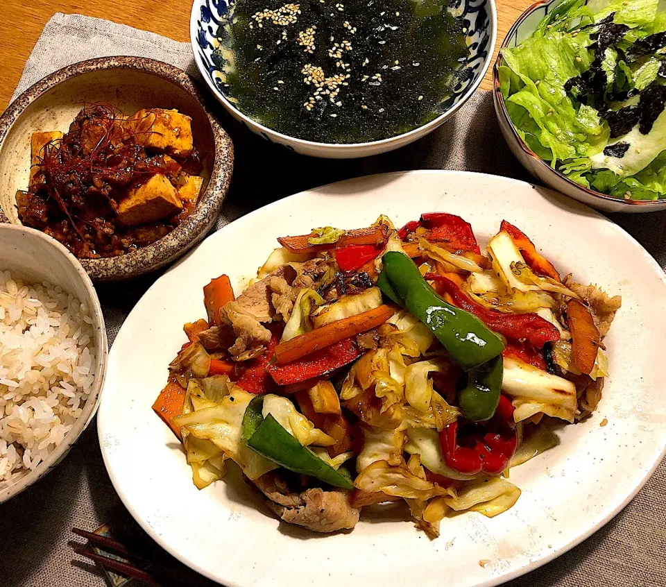 Snapdishの料理写真:中華晩ごはん🍚|けんちんさん