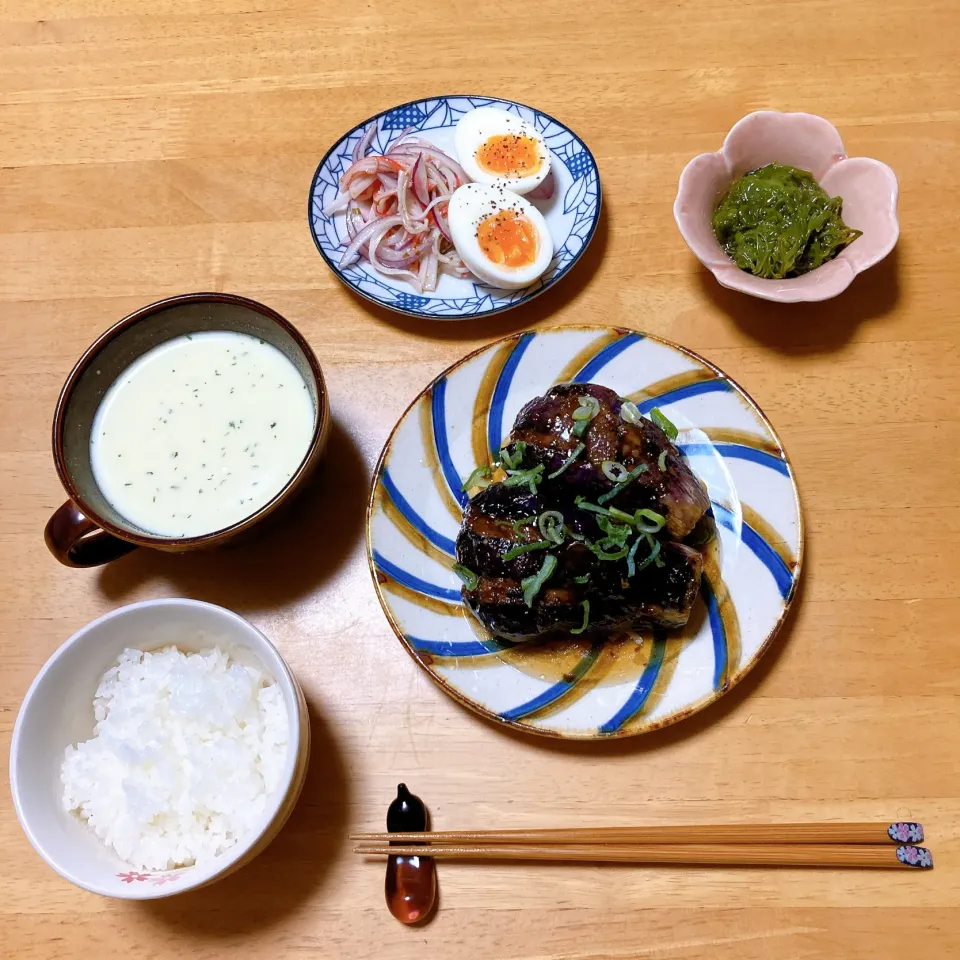 茄子の挽肉はさみ揚げ🍆|ちゃみこさん