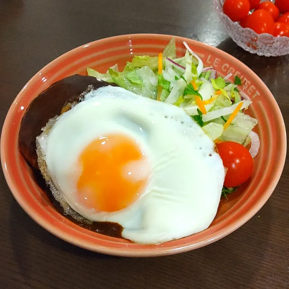 Snapdishの料理写真:ロコモコ丼弁当🍱|Rieさん