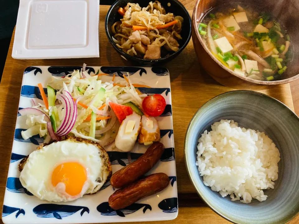 Snapdishの料理写真:20210908🍚旦那さんの朝ごはん🥣|akiyo22さん