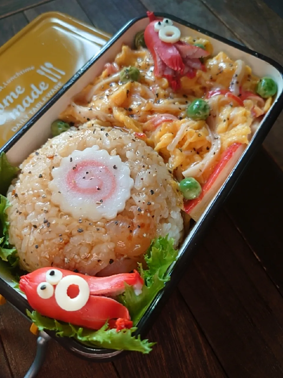 漢の…妻用🍱シーフードモリモリ天津チャーハン弁当|ᵏᵒᵘさん