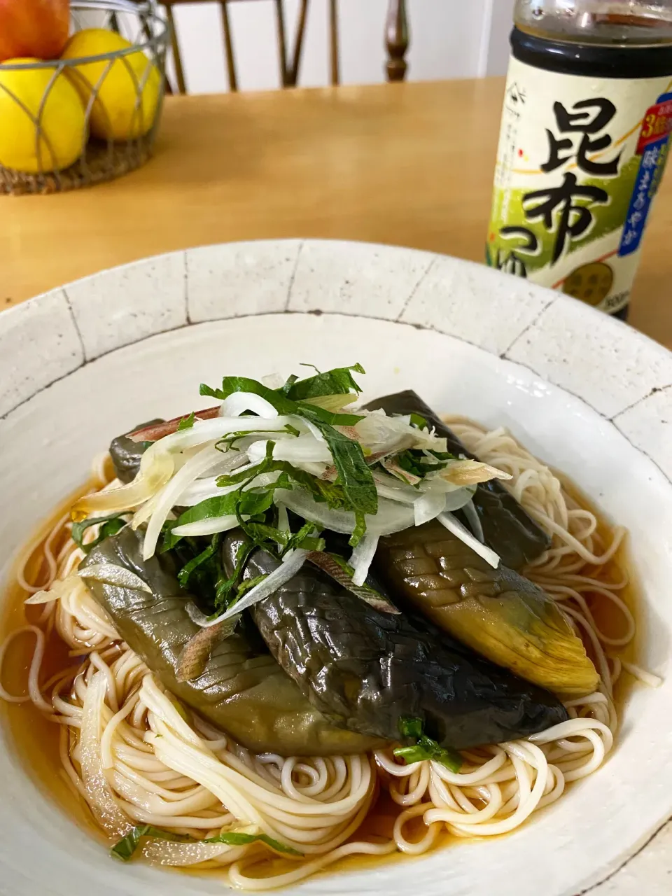 茄子素麺🍆|しろくまさん