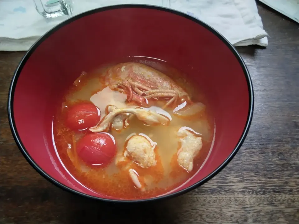 パクチー抜きの鶏かた肉も入れたトムヤムクン|にんにくと唐辛子が特に好き❤️(元シャリマー)さん