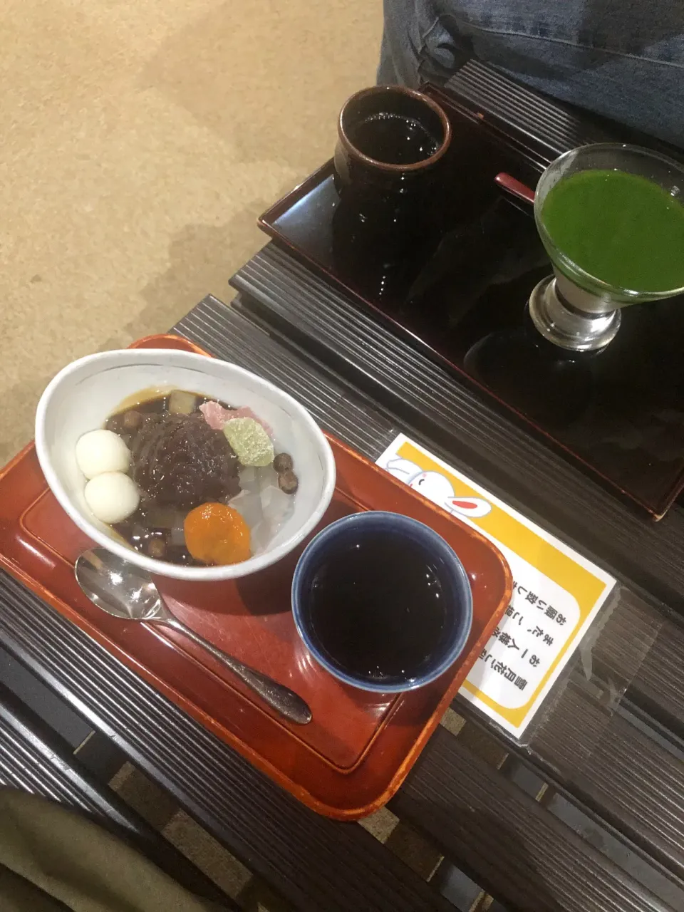 あんみつ、冷し抹茶甘酒|みぃさん