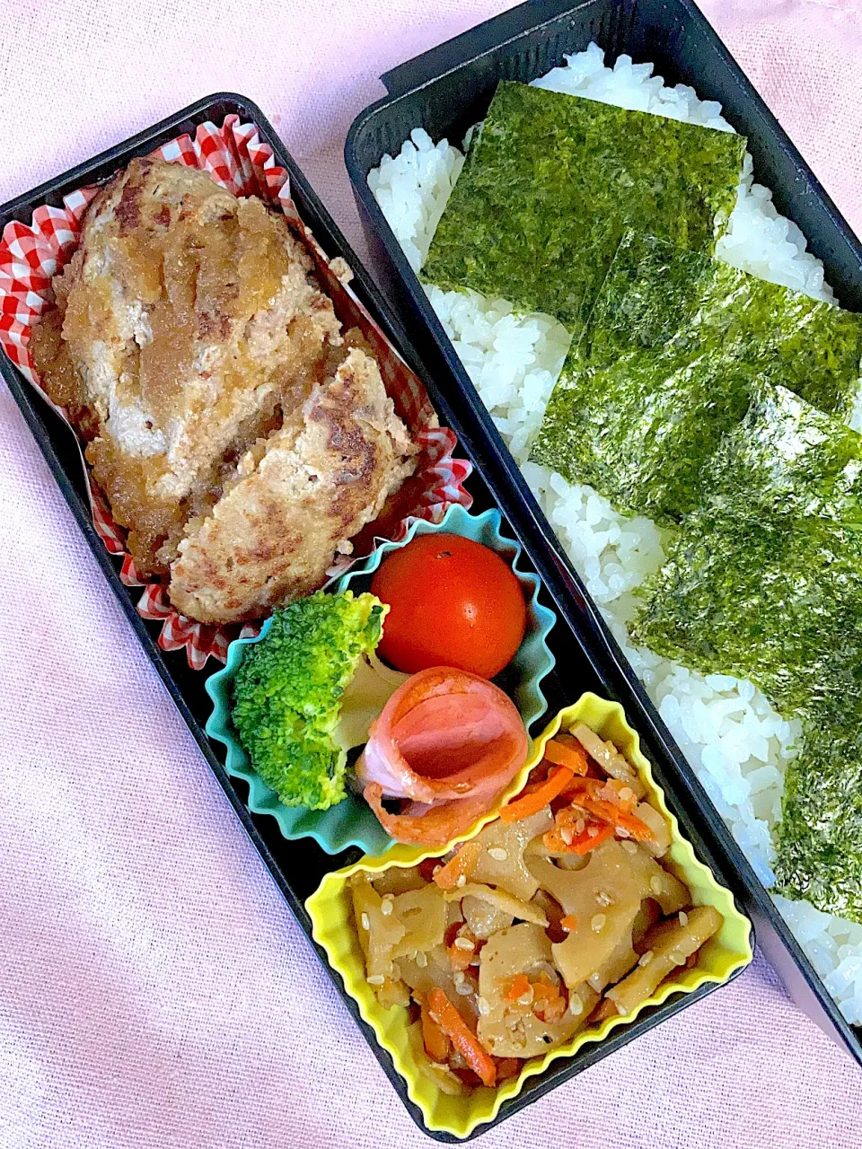 9/9☆旦那☆妻バーグ弁当|ちーさん