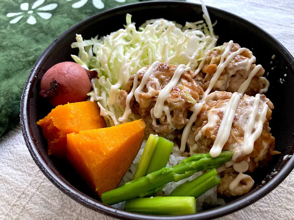 ＊パパ弁当🍱＊豚こま焼肉バーグ＊|＊抹茶＊さん