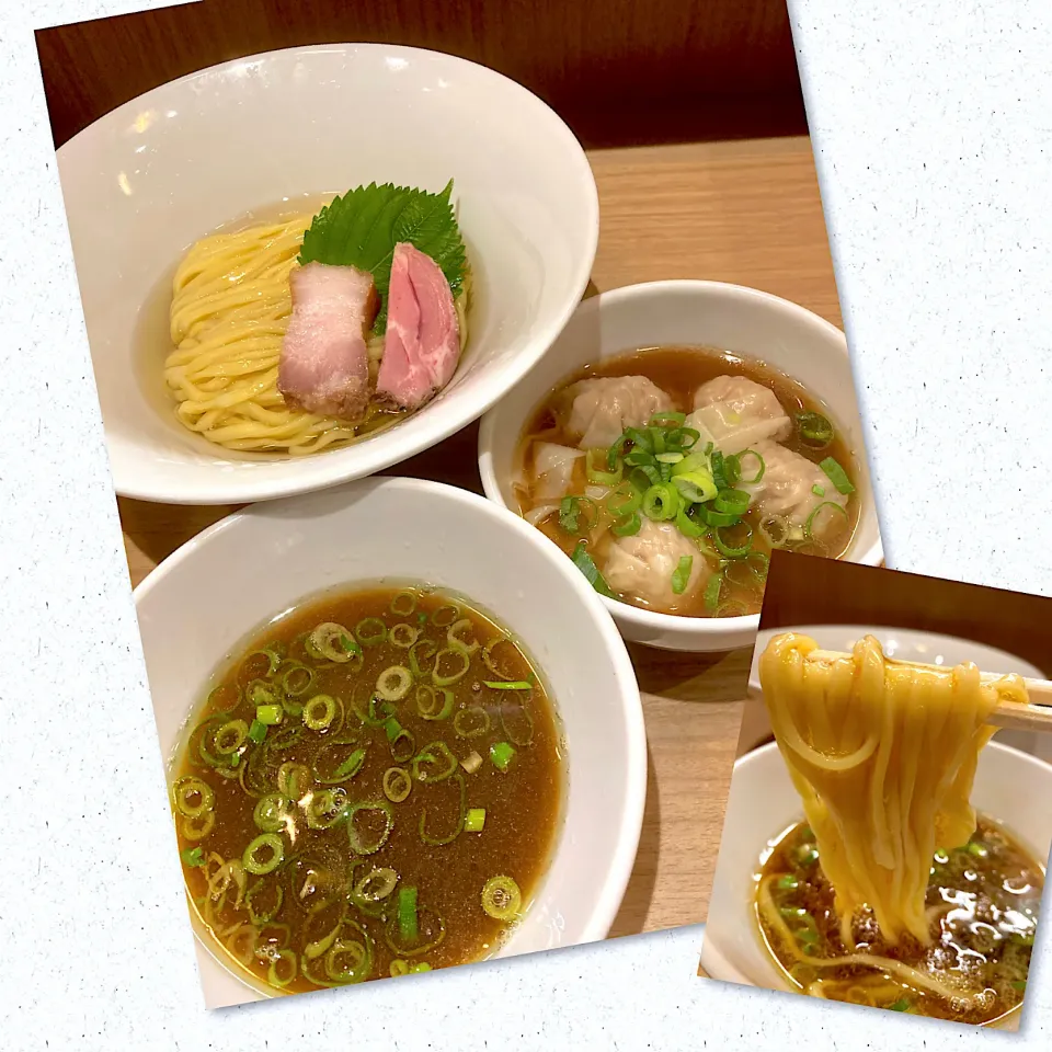 昆布水つけ麺、肉ワンタン付き@澤田(新宿御苑前)|yoooochanさん