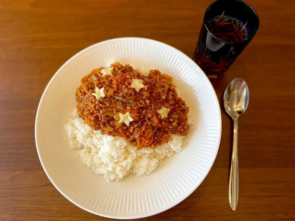 大豆のお肉でミートソース🍅|みーぬさん