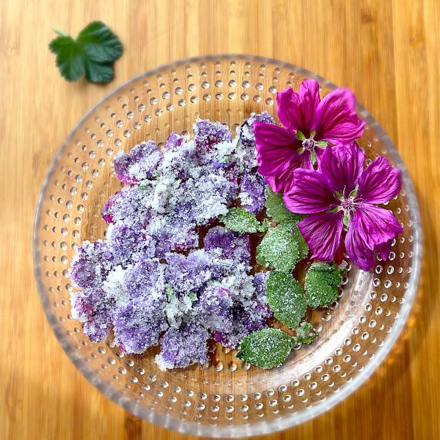 マロウとレモンバームの砂糖漬け エディブルフラワー ハーブ 9421beru Snapdish スナップディッシュ Id Phnfia