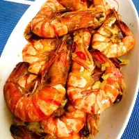 Snapdishの料理写真:Garlic butter shrimp🦐🍤🦐🍤 ガーリックバターエビ|MJ🇵🇭🇯🇵さん