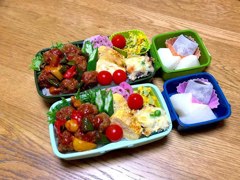 Snapdishの料理写真:ミートボール弁当|ゆさん