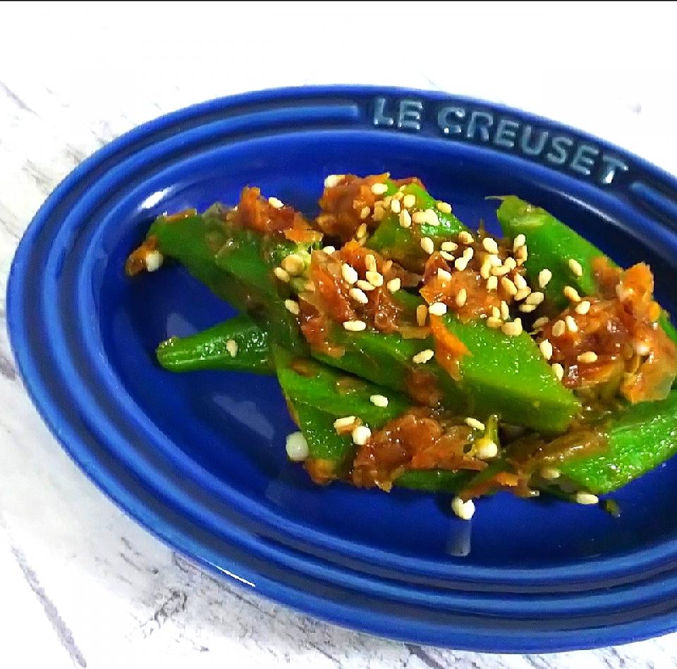 からあげビールさんの料理 レンジで簡単♪オクラのこれうま梅おかか和え