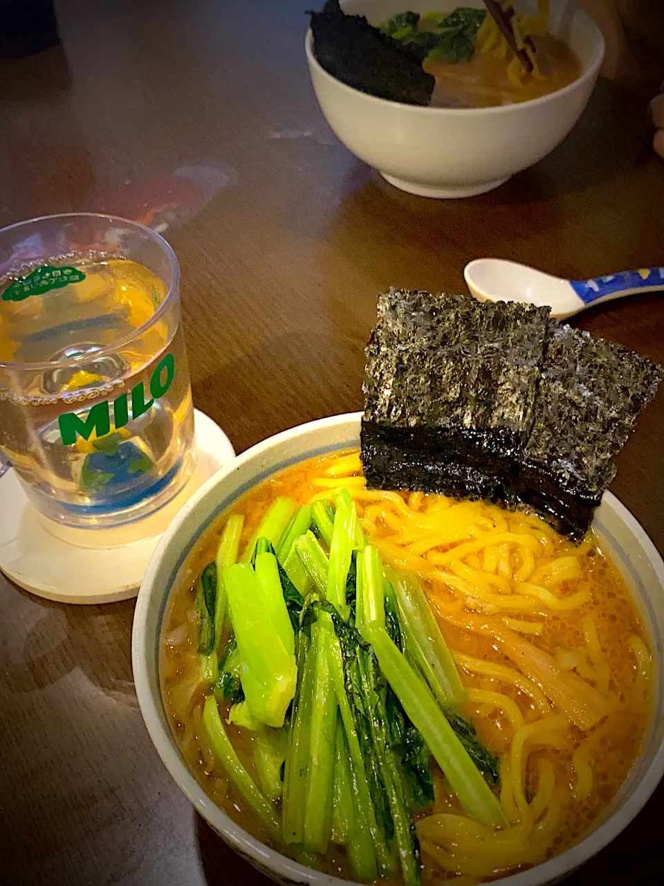 味噌ラーメン🍜　とうもろこしと大麦のお茶|ch＊K*∀o(^^*)♪さん