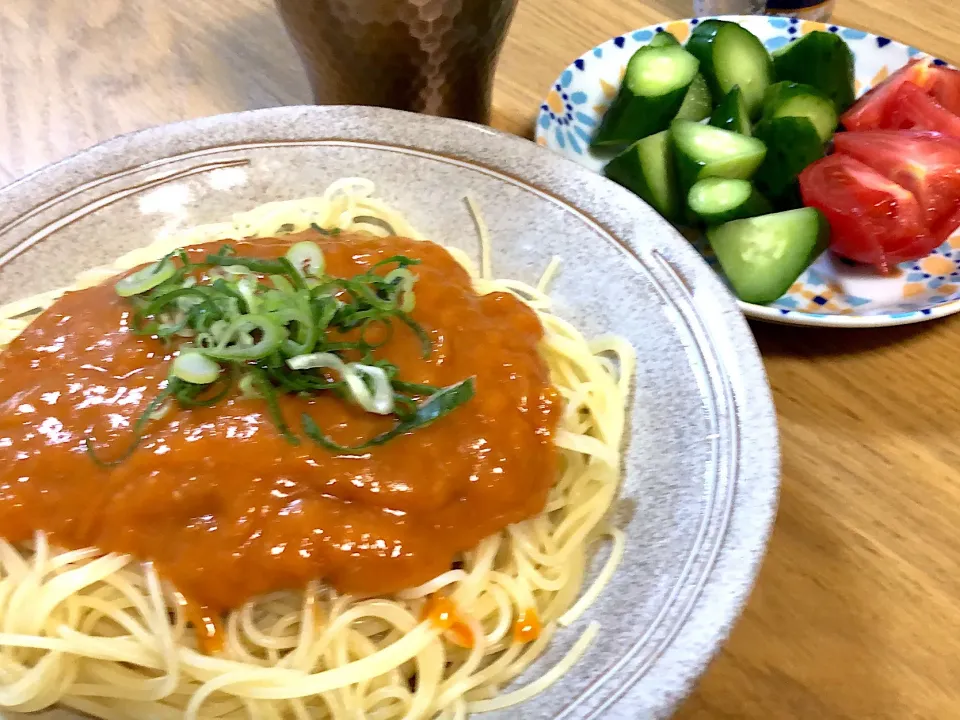 カルディの冷製かにクリームパスタ🍝|さおりさん