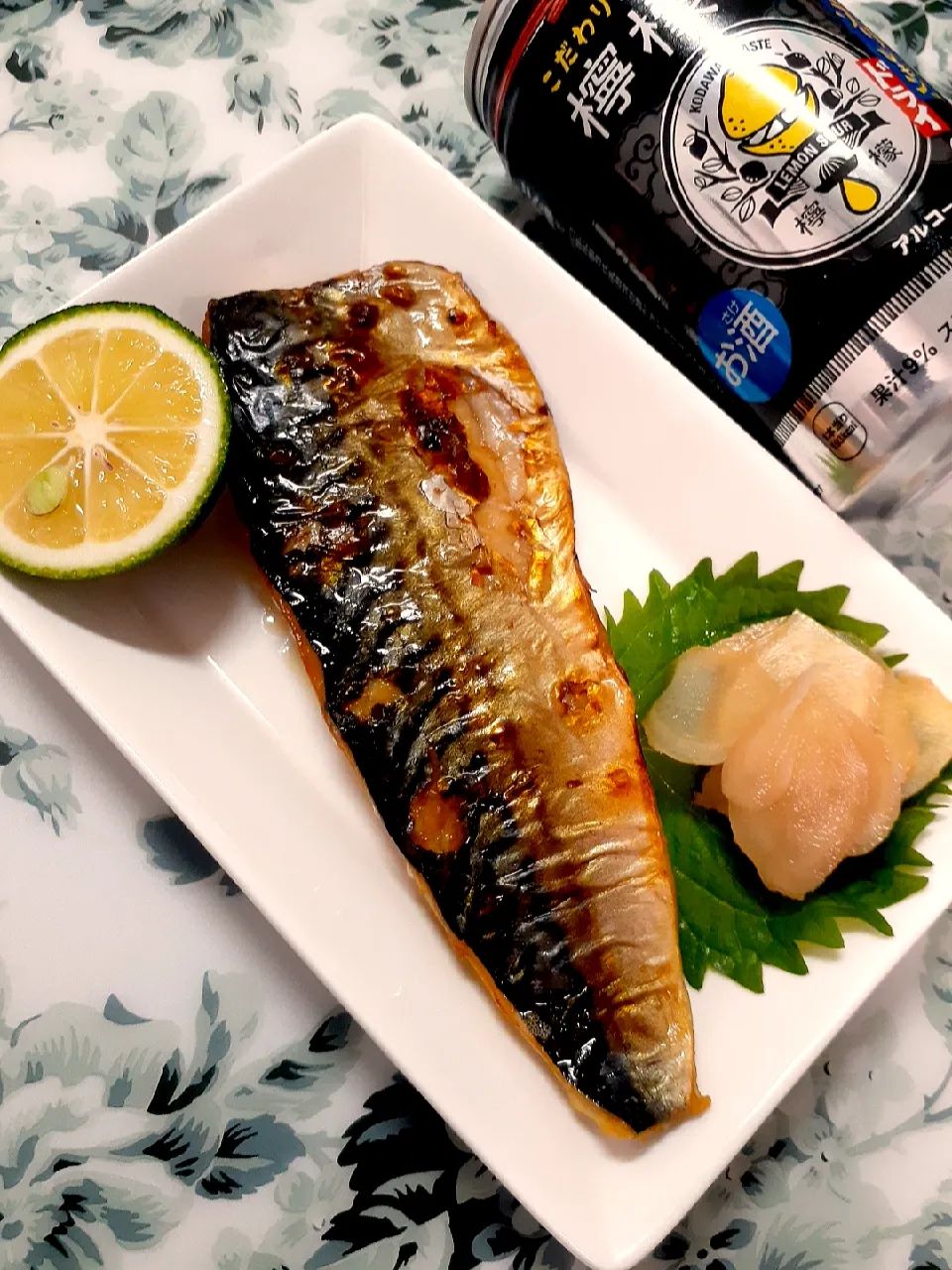 🔷🐟骨なし鯖塩焼きと自家製ガリ🔷|@きなこさん