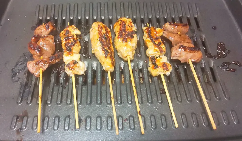 ◇ホットプレートで焼き鳥|ぶるー子さん