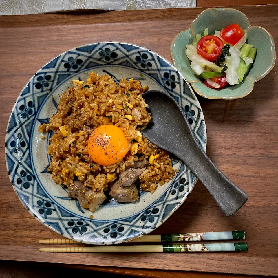 末廣ラーメン本舗 焼き飯 #長男作#再現飯#食べたことないけど#こんなのなのね|ももさん