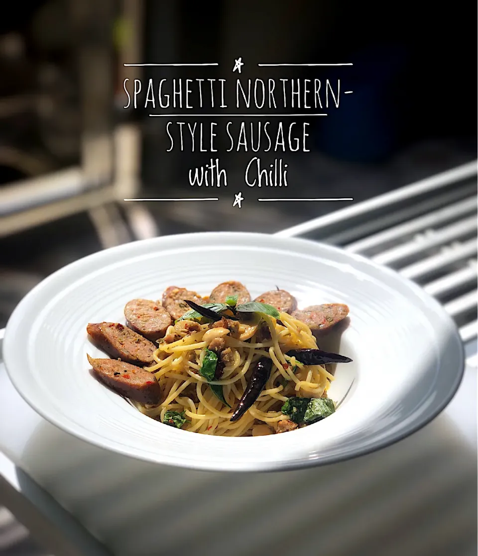 Spaghetti with Northern style Sausage|didi kullawadeeさん