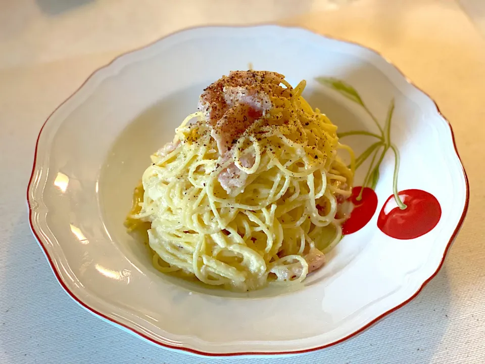 糖質オフパスタでカルボナーラ🍝|Megさん