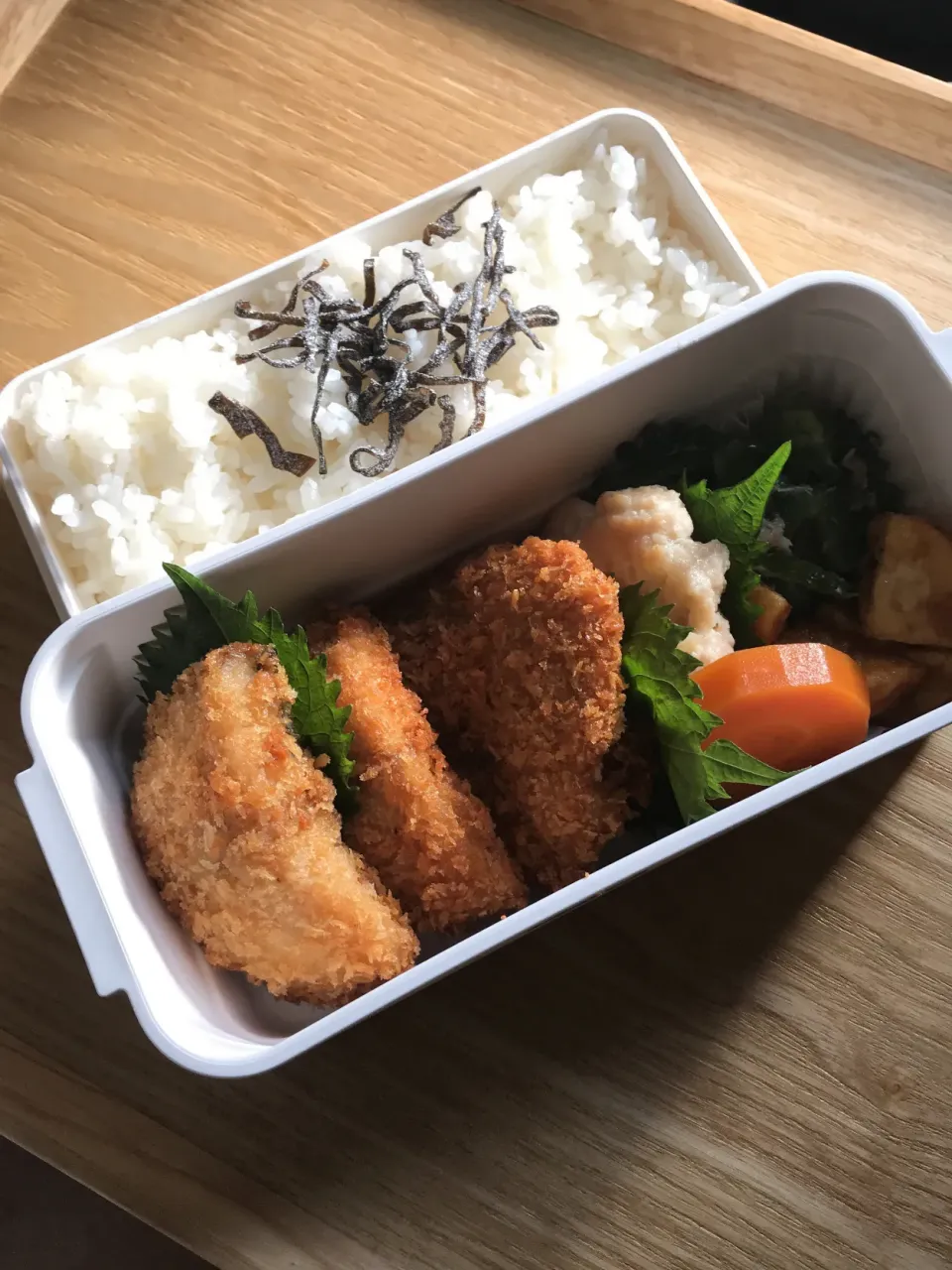 アジフライ弁当|二キィさん