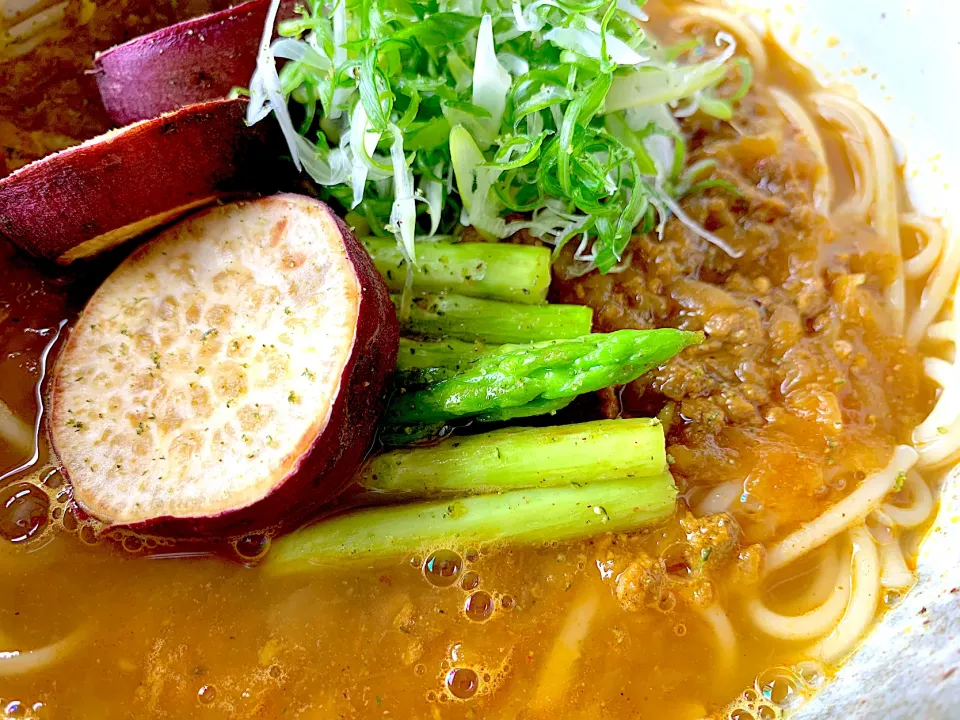 阿波ジビエと鳴門金時の出汁カレー温めん|半田手延べそうめんの店 阿波や壱兆さん