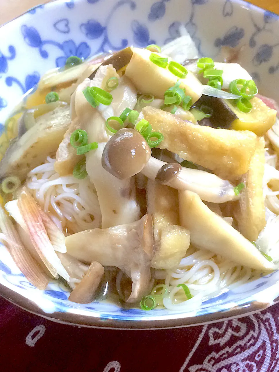 きのこ入りナスそうめん🍄|ringonamaさん