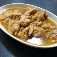 鶏もも肉の玉ねぎ煮|ひのあらしさん