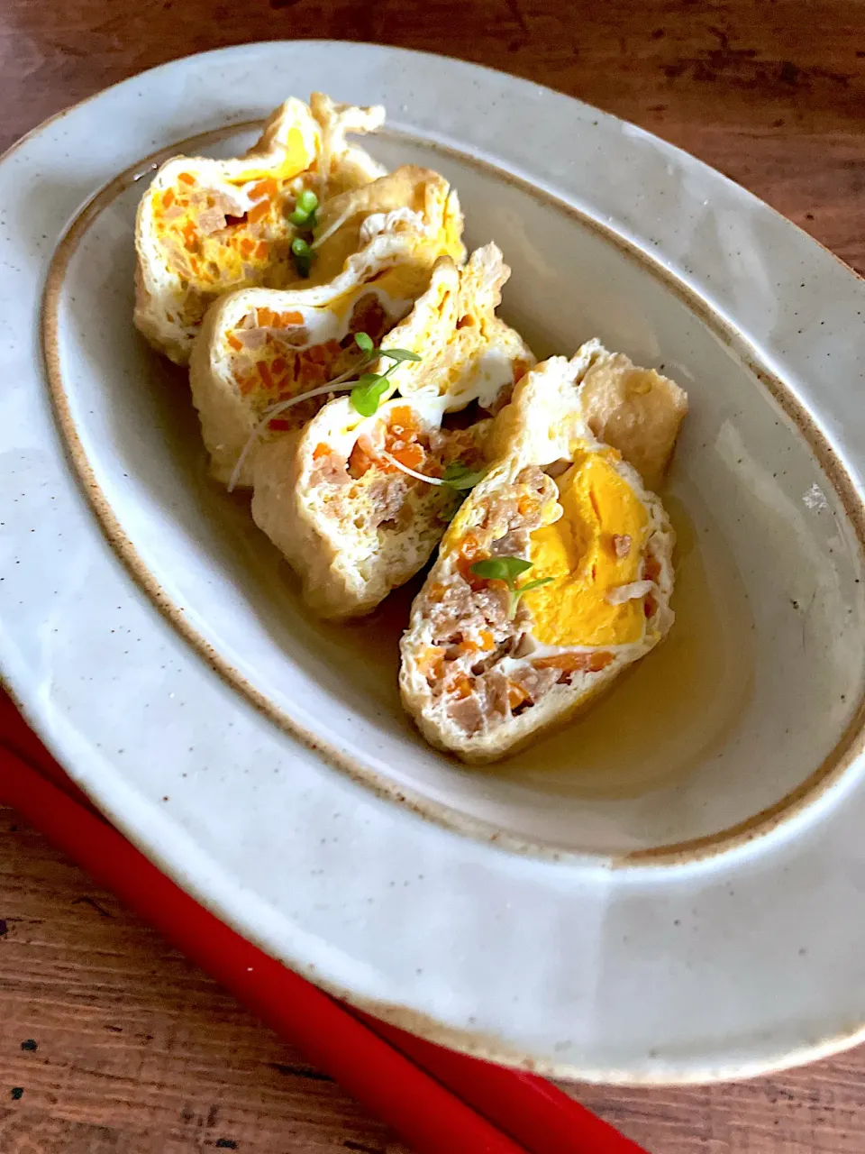 大豆のお肉であぶたま煮味噌仕立て|sonokoさん