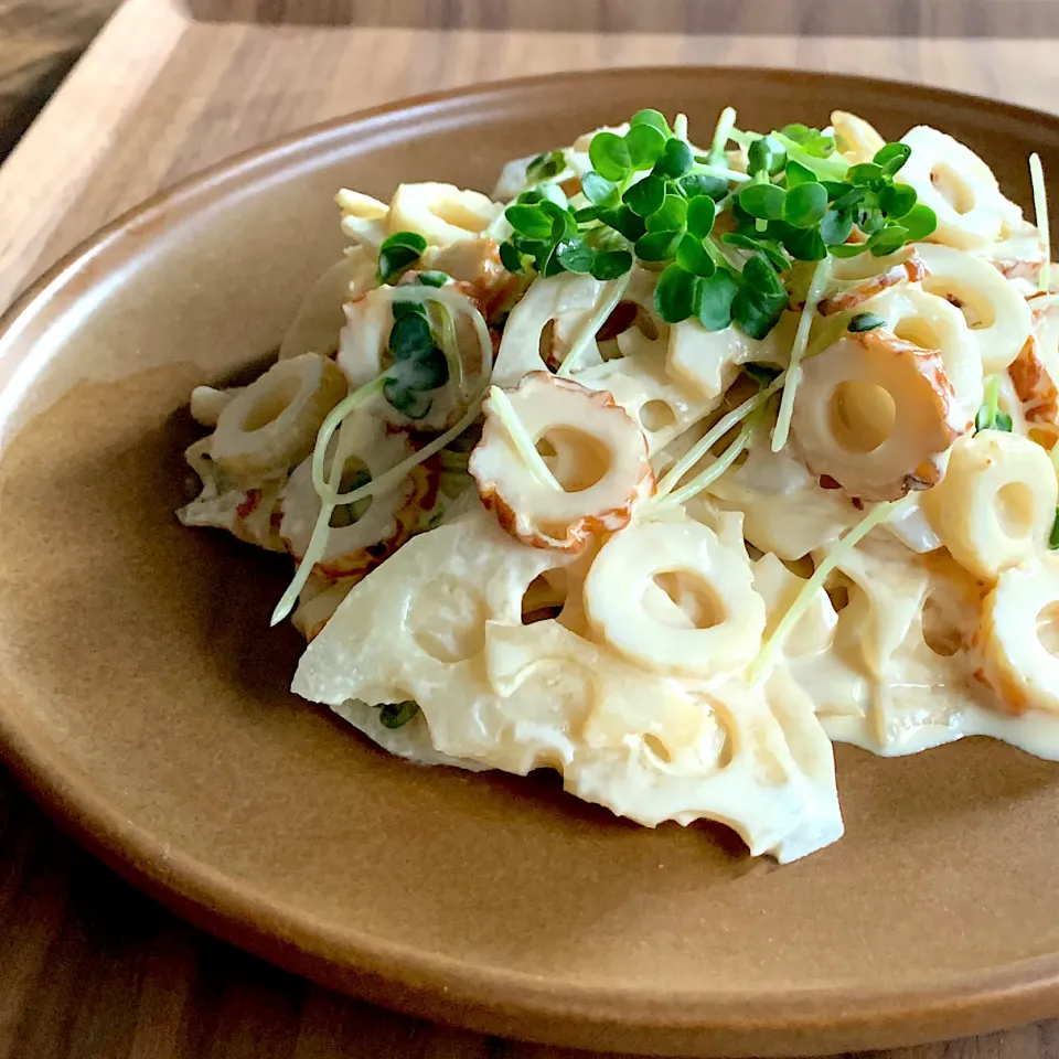 🥗れんこんとちくわのサラダ🥗|ユッキーさん