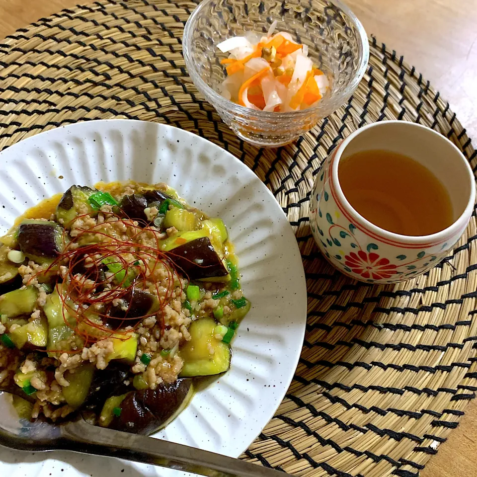 麻婆茄子とベトナム風ナマス|うゆさん