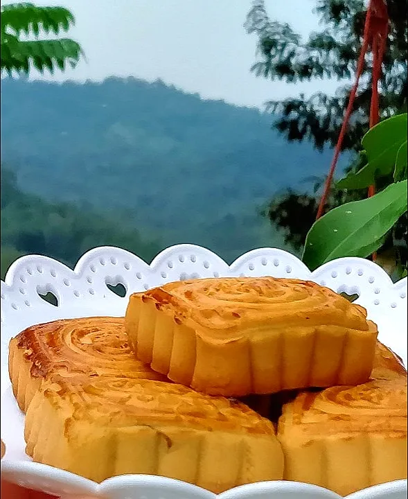 Tea time with home made Moon cake|Harlina  (Malaysia)さん