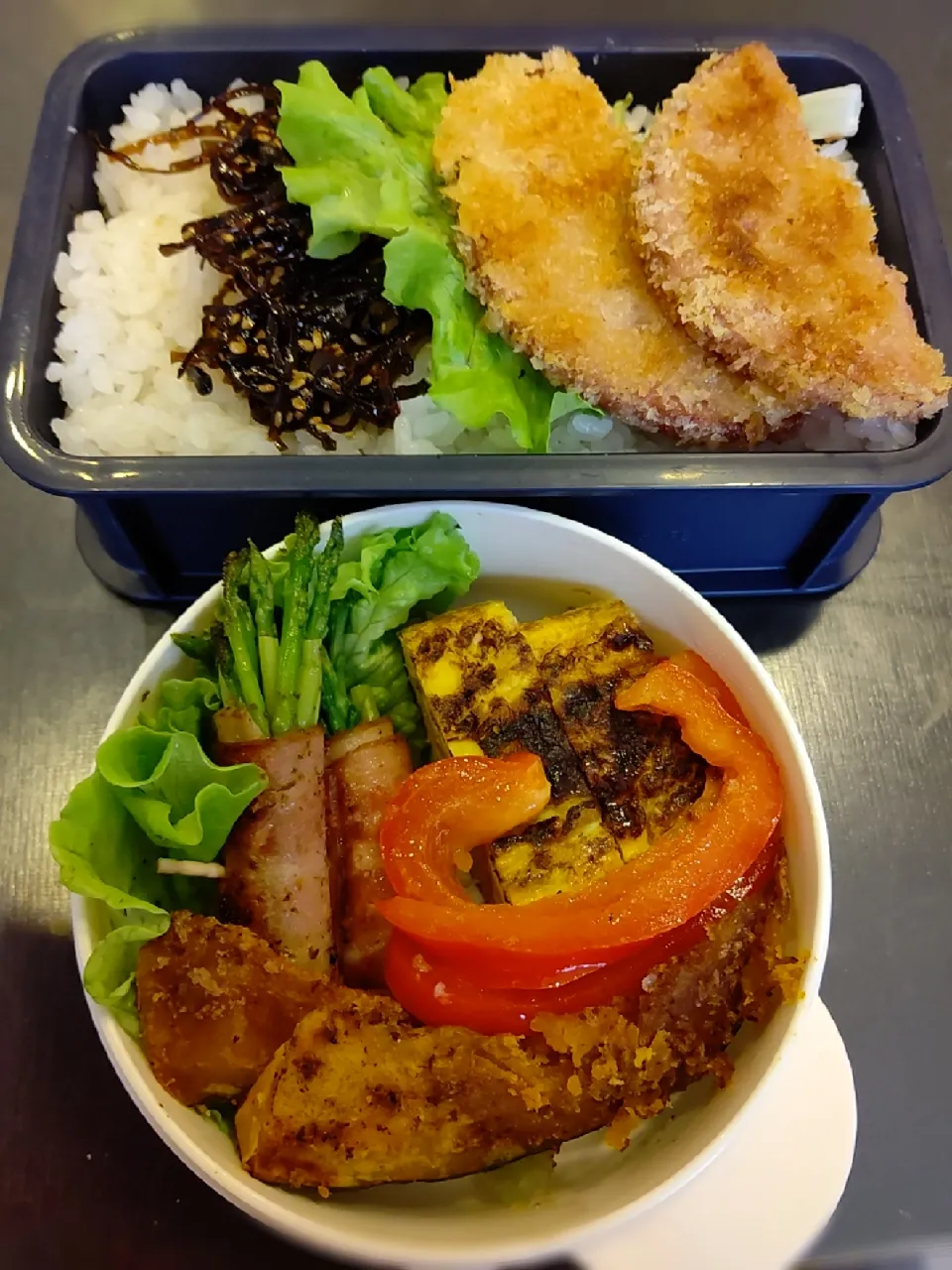 デジャブー！昨日見たような？！(*^^*)
ハムカツdeお弁当|まゆみさん