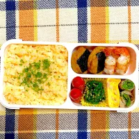 Snapdishの料理写真:💜9月14日お弁当💜|あーさん