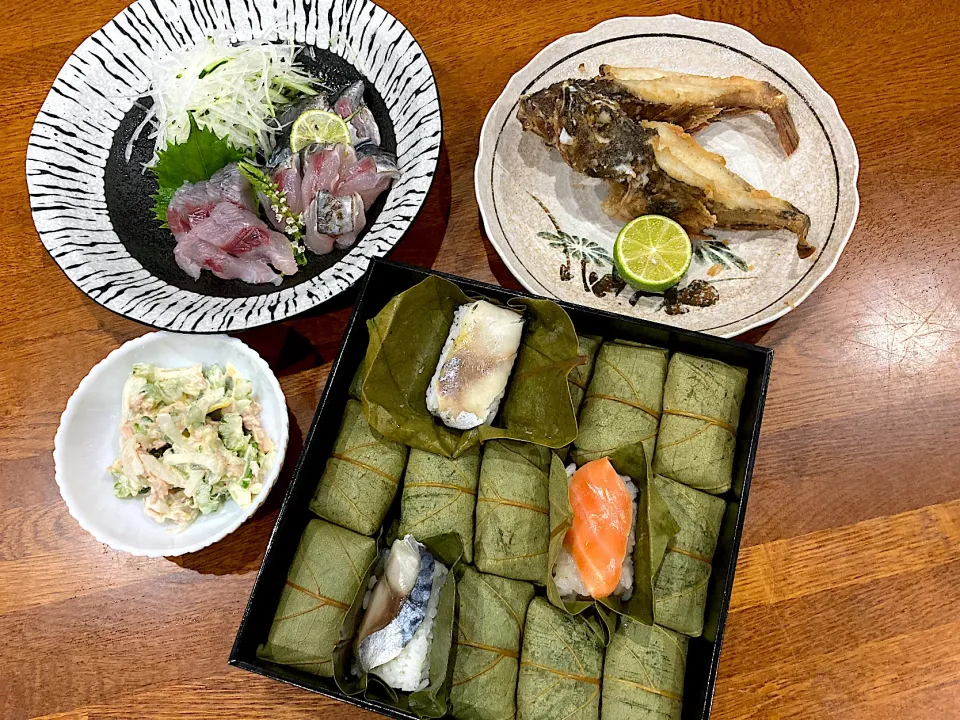 Snapdishの料理写真:今夜も頂き物で ご馳走晩ご飯|sakuramochiさん