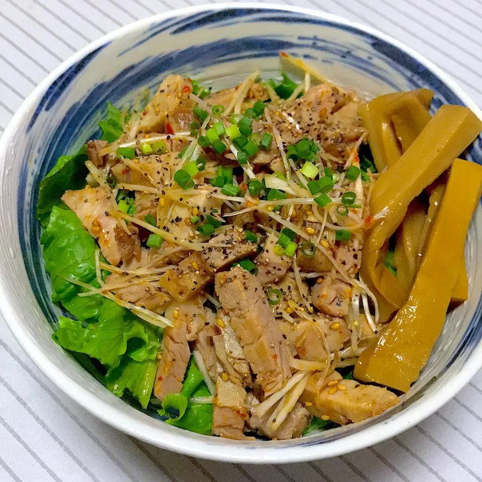 ねぎチャーシュー丼|まさとさん