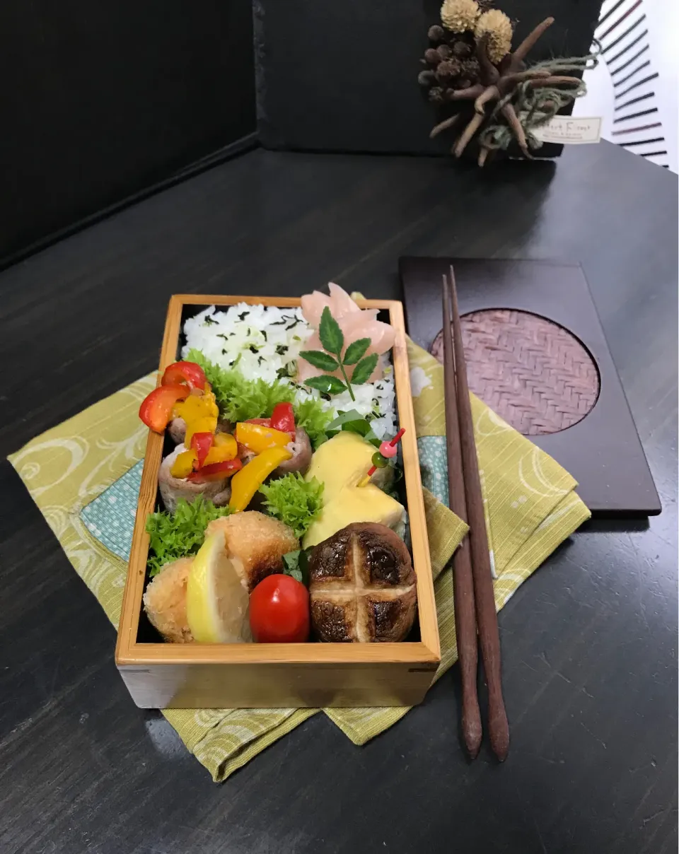 パプリカの肉巻き弁当|sasori595さん