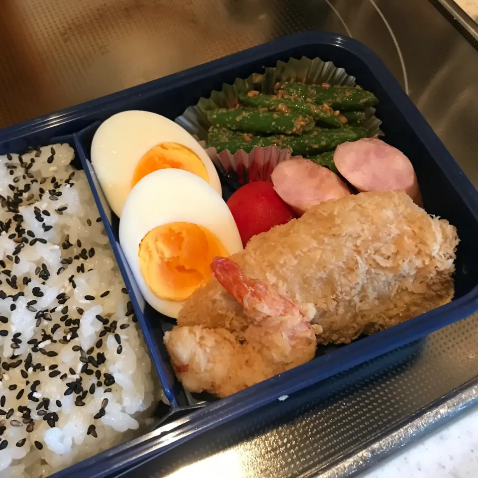 アジと海老フライ弁当|sanaeさん