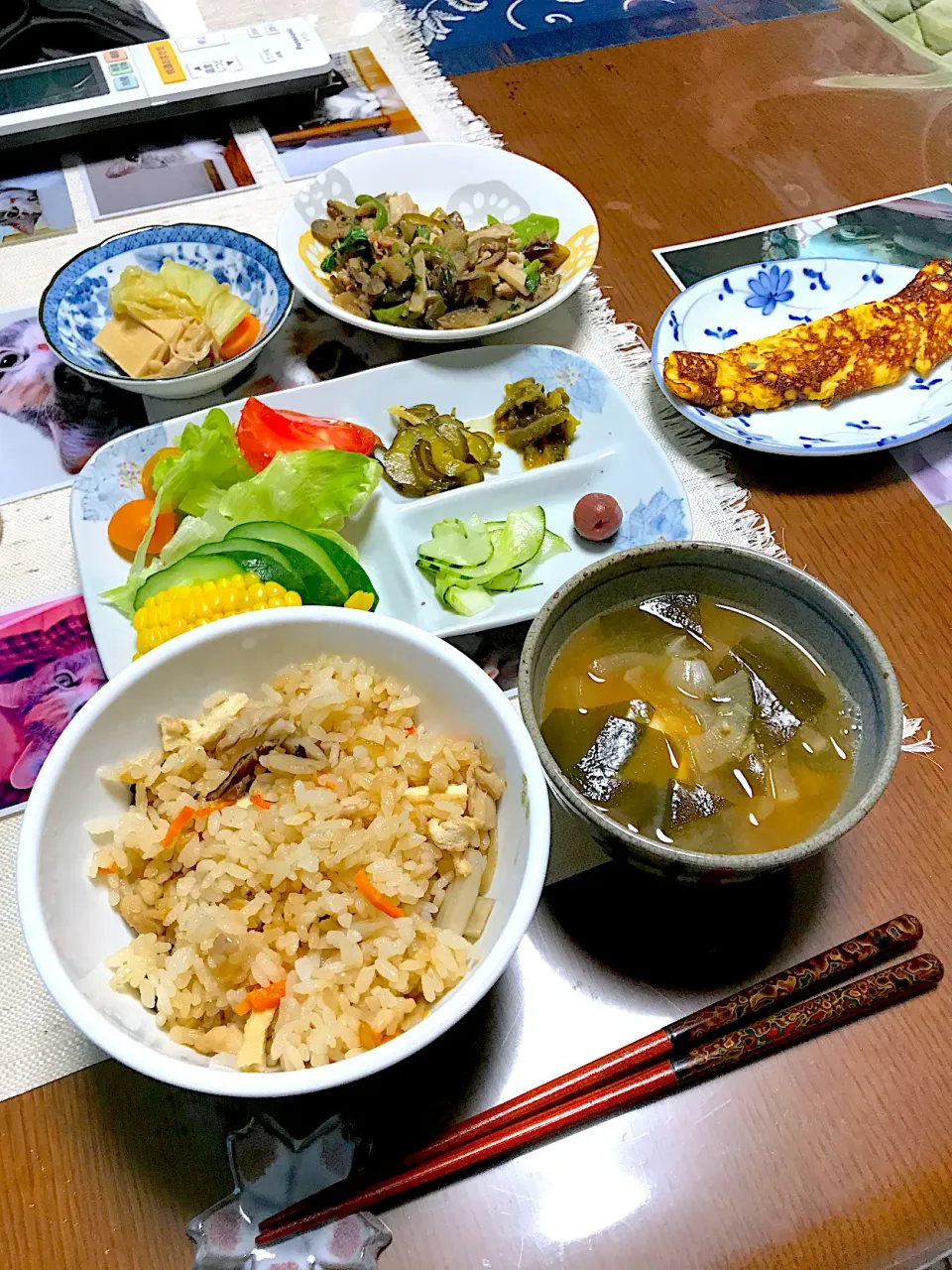 Snapdishの料理写真:ご実家ごはん　昼ごはん|sayaさん