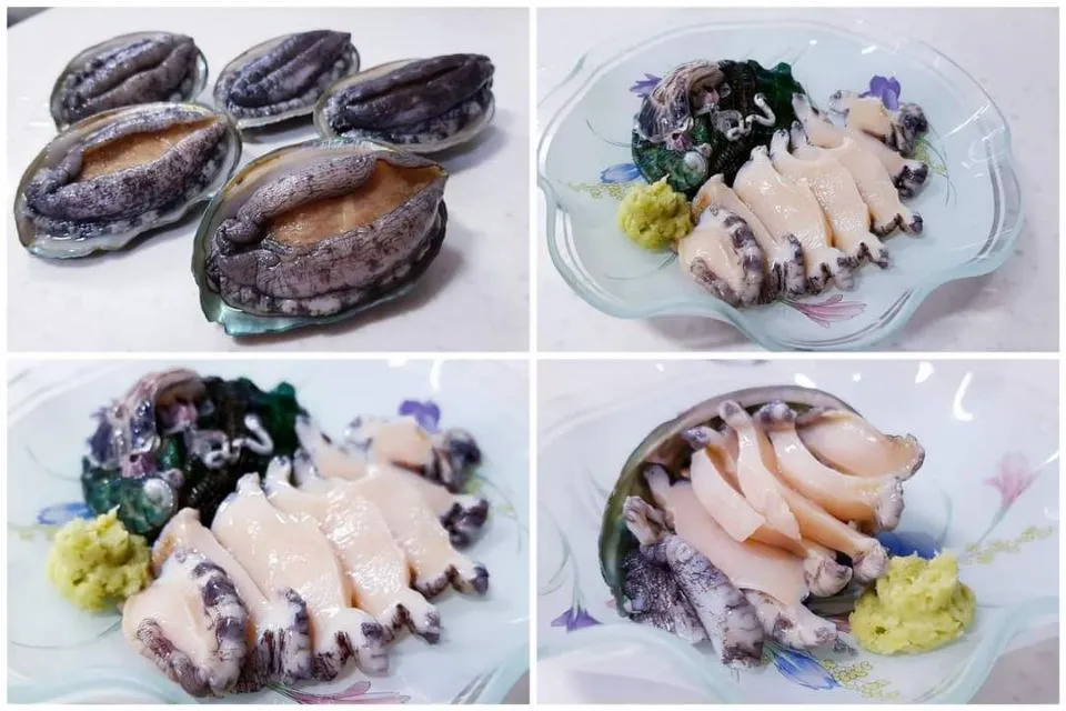 abalone sashimi|steven z.y.さん