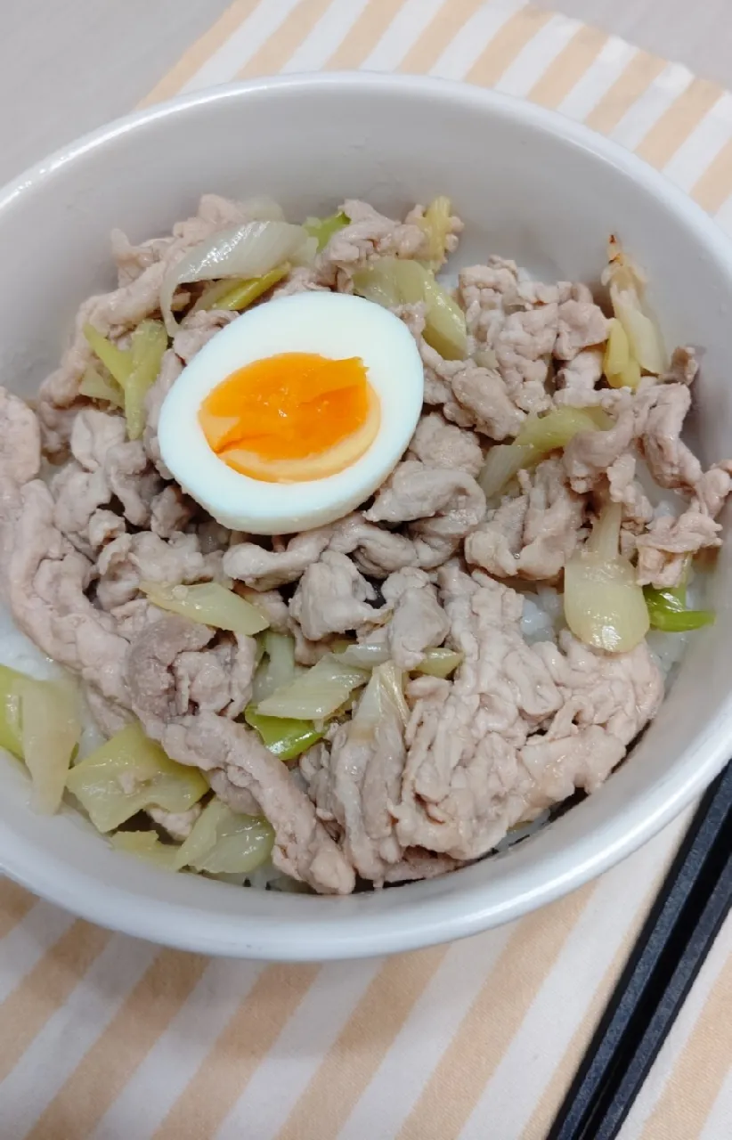 ネギ塩豚丼|リカさん