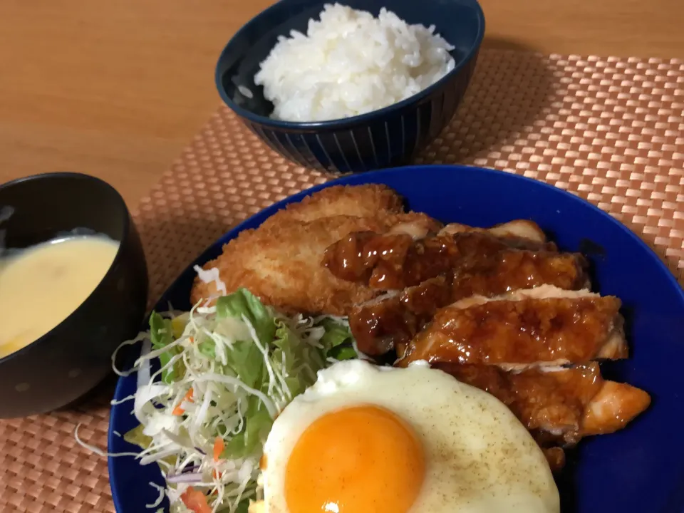 照り焼きチキン&白身魚フライ|ここなりさん