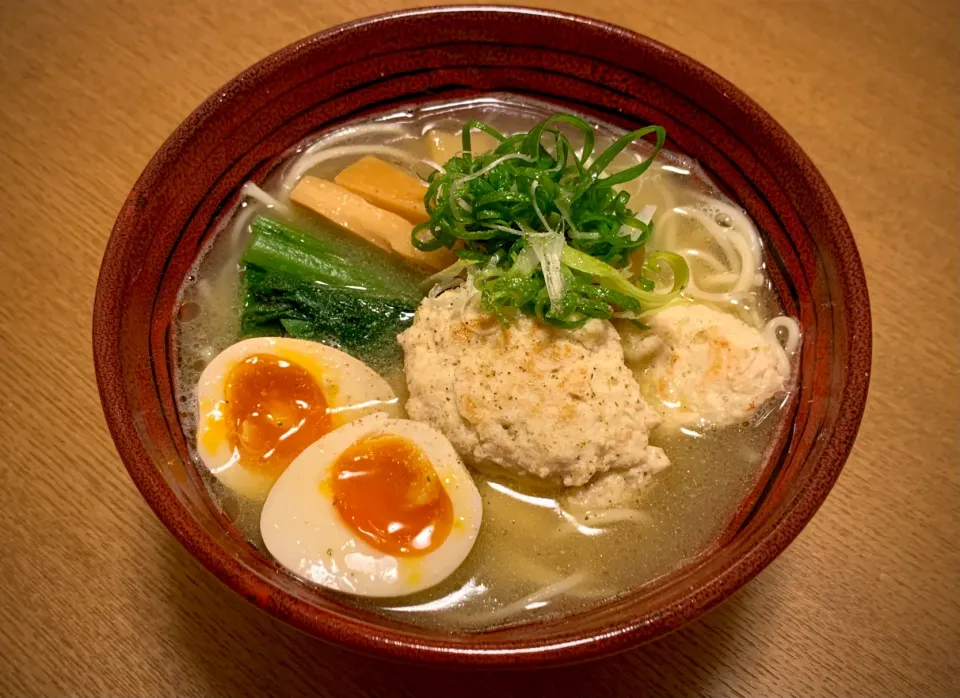 鶏白湯つくね温めん|半田手延べそうめんの店 阿波や壱兆さん