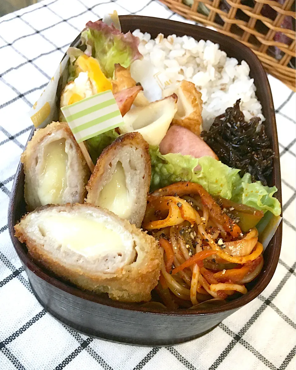 今日のパパ弁当はチーズトンカツ弁当♪|key♪さん