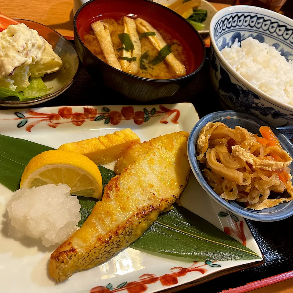 めろ西京焼き定食@わさび(月島)|塩豚骨さん